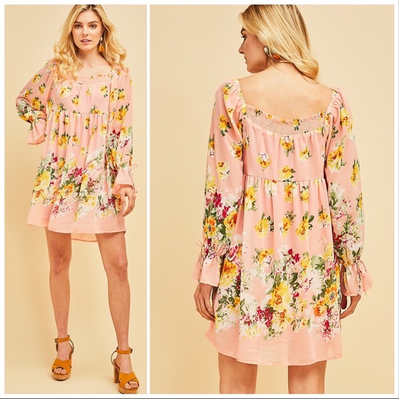 Entro Floral Print Baby Doll Dress - Picture 2 of 7